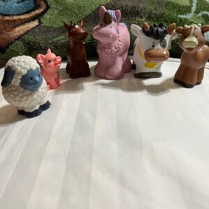 Fisher-Price Little People Farm Animals Lot Of 6 Mixed Animals & Years